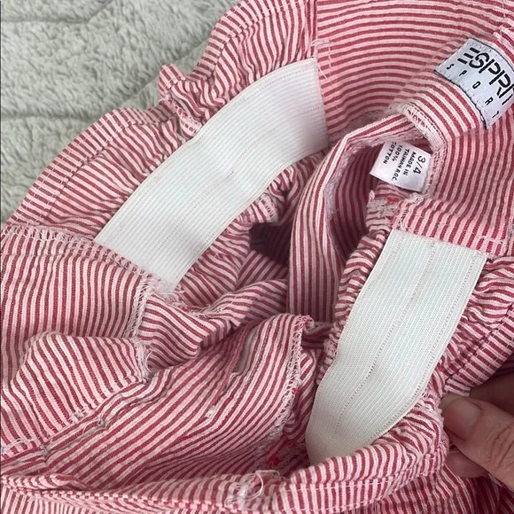 Vintage 90s Esprit Sport Seersucker Paper Bag Shorts - Picture 6 of 6